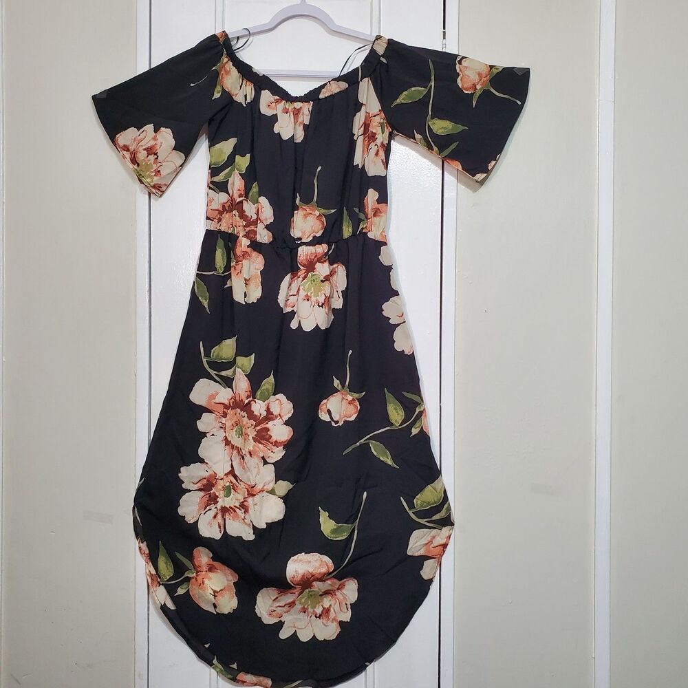 YOINS Your Inspiration Off the Shoulder floral dress Size XL. SKU#A-121 - Picture 2 of 16